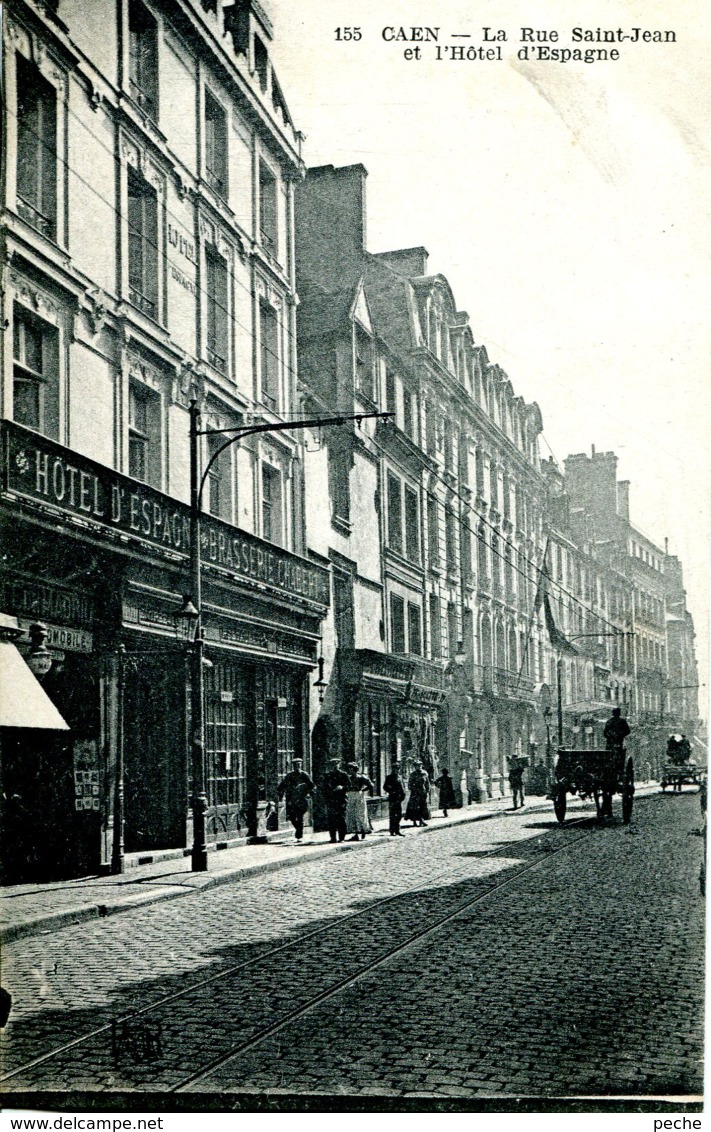 N°74512 -cpa Caen -la Rue Saint Jean- - Caen