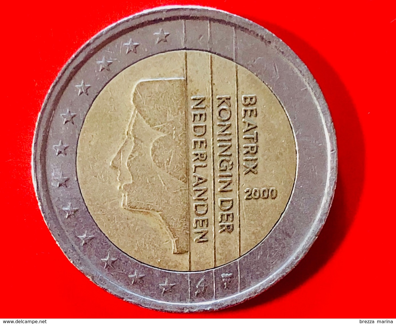 PAESI BASSI - 2000 - Moneta - Effigie Della Regina Beatrice - “Beatrix Koningin Der Nederlanden" - Euro - 2.00 - Paesi Bassi