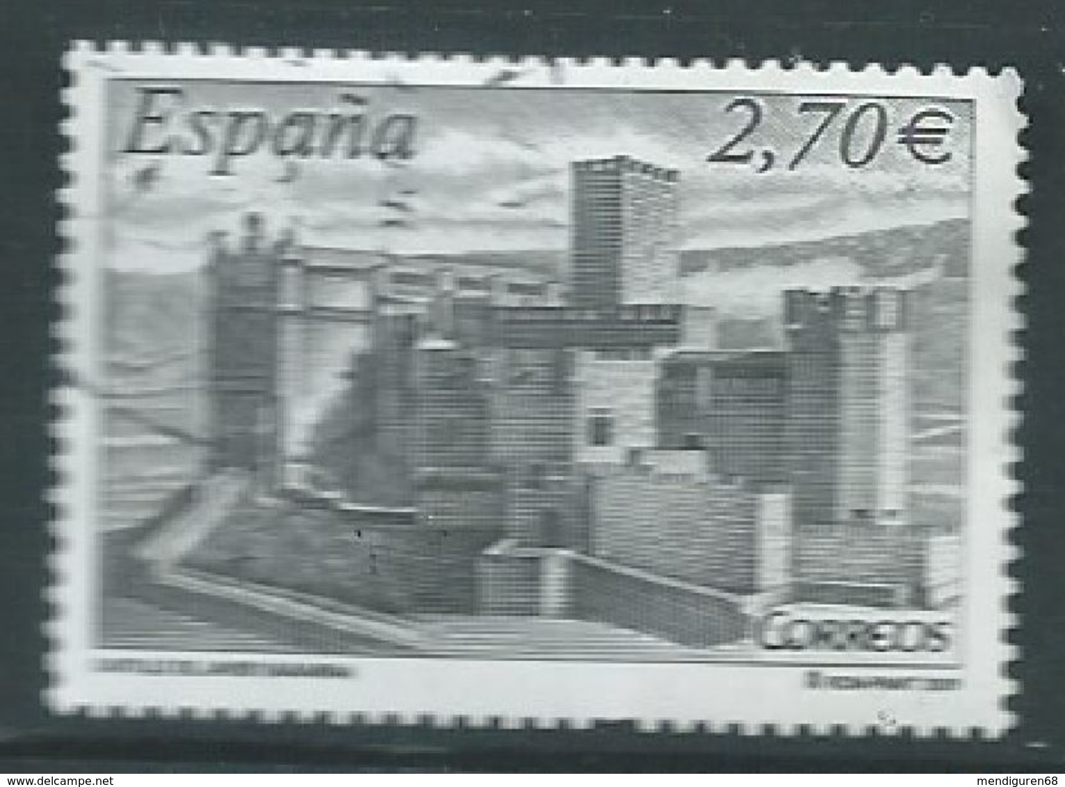 ESPAGNE SPANIEN SPAIN ESPAÑA  2009 CASTLES: CASTILLO SAN JAVIER USED ED 4511 YT 4154 MI 4449 SG 4470 SC 3669 - Used Stamps