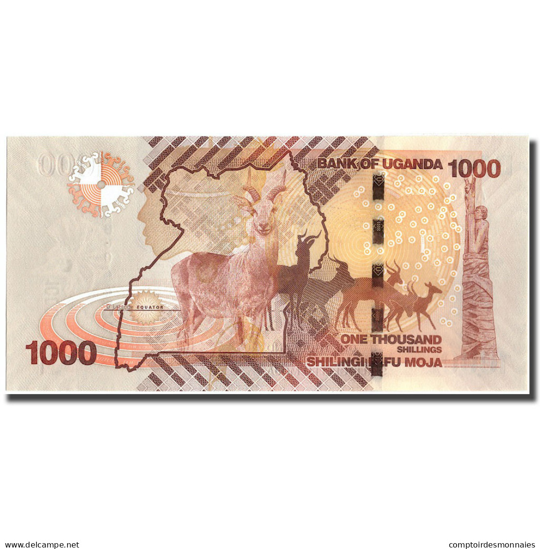 Billet, Uganda, 1000 Shillings, 2010, 2010, KM:49, SPL+ - Ouganda