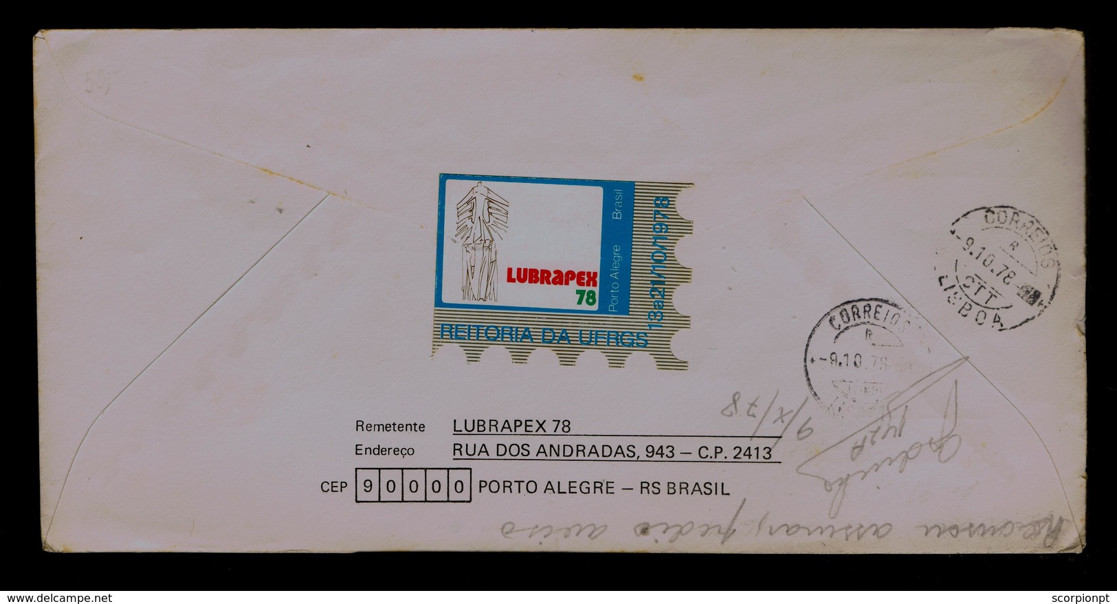 Brazil Lubrapex'78 Porto Alegre Post Portugal Philatelic Exhibition Gabinete Do Director's Office Sp5941 - Post