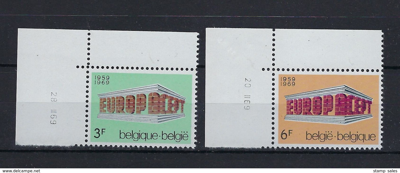 N°1489/1490 (drukdatum) MNH ** POSTFRIS ZONDER SCHARNIER SUPERBE - Dated Corners