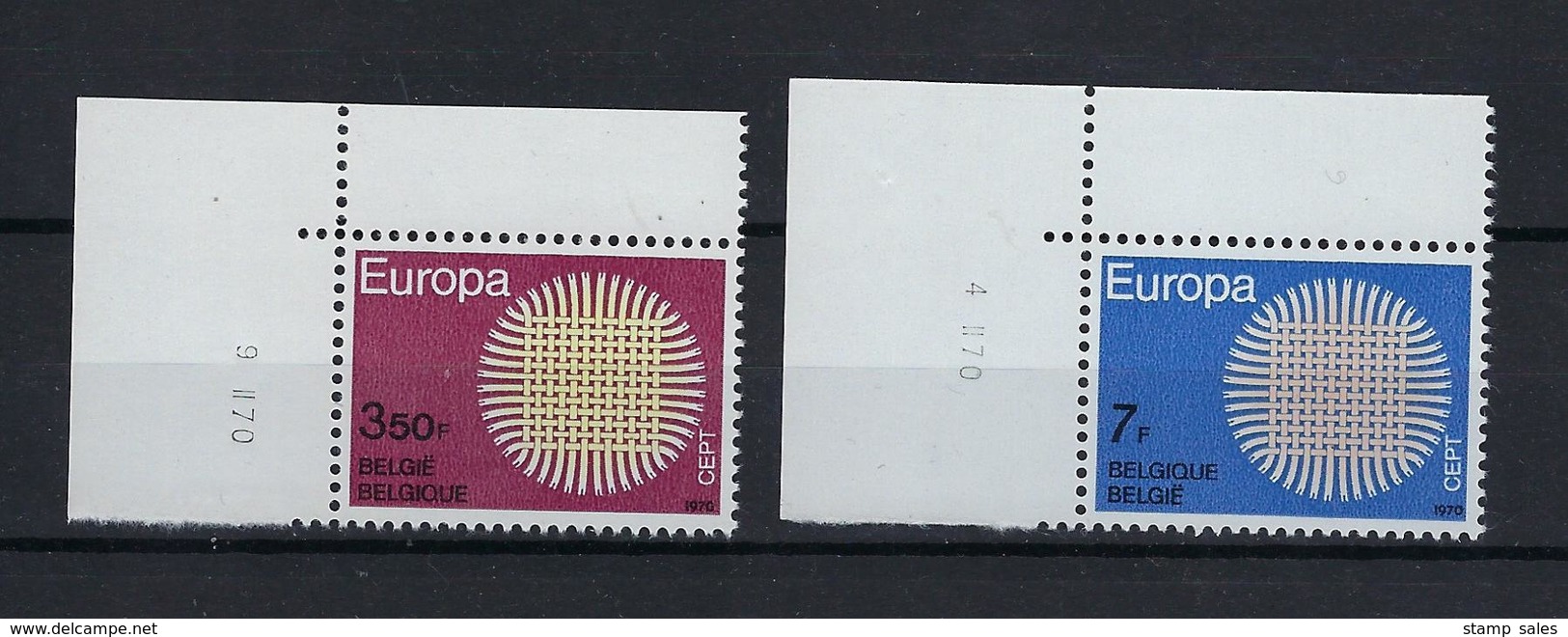 N°1530/1531 (drukdatum) MNH ** POSTFRIS ZONDER SCHARNIER SUPERBE - Coins Datés