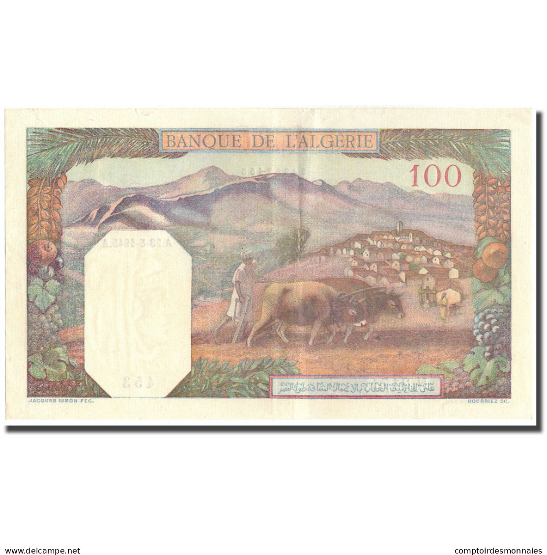 Billet, Algeria, 100 Francs, 1945, 1945-05-23, KM:85, SUP+ - Algeria