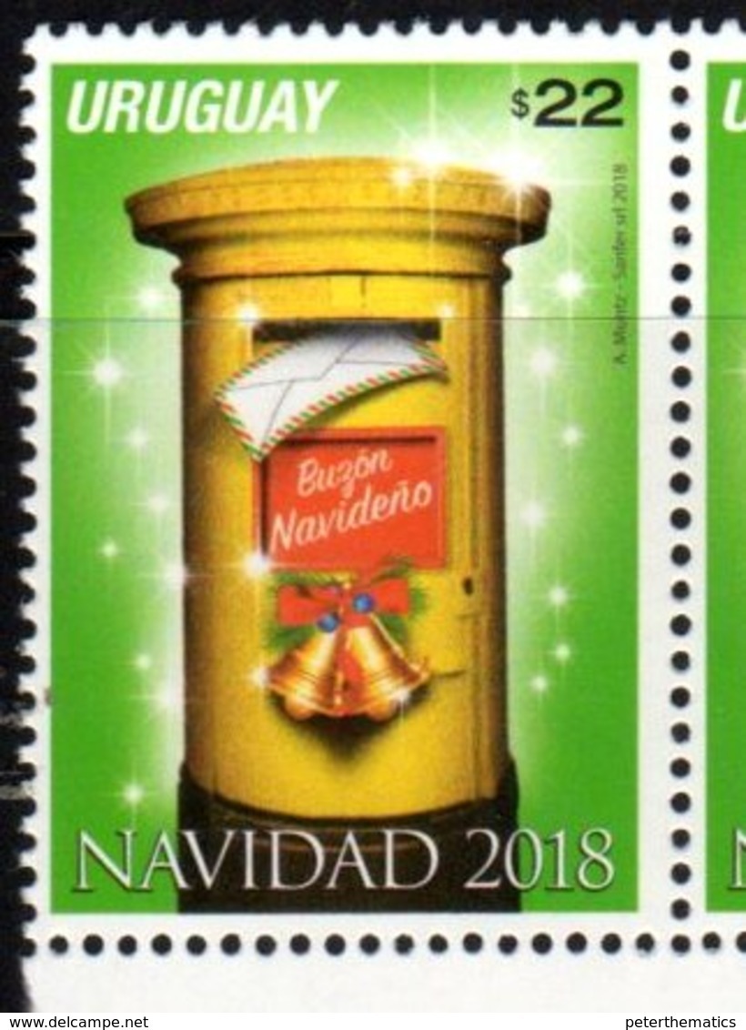 URUGUAY, 2018, MNH, CHRISTMAS, 1v - Weihnachten