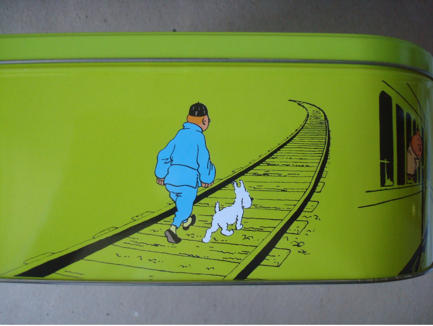 Tintin Et Les Trains. - Boîte Métallique Delacre 2012. - Werbeobjekte