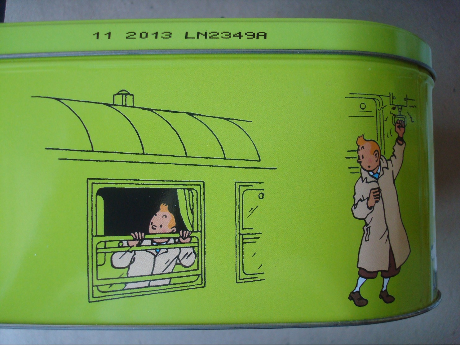 Tintin Et Les Trains. - Boîte Métallique Delacre 2012. - Objets Publicitaires