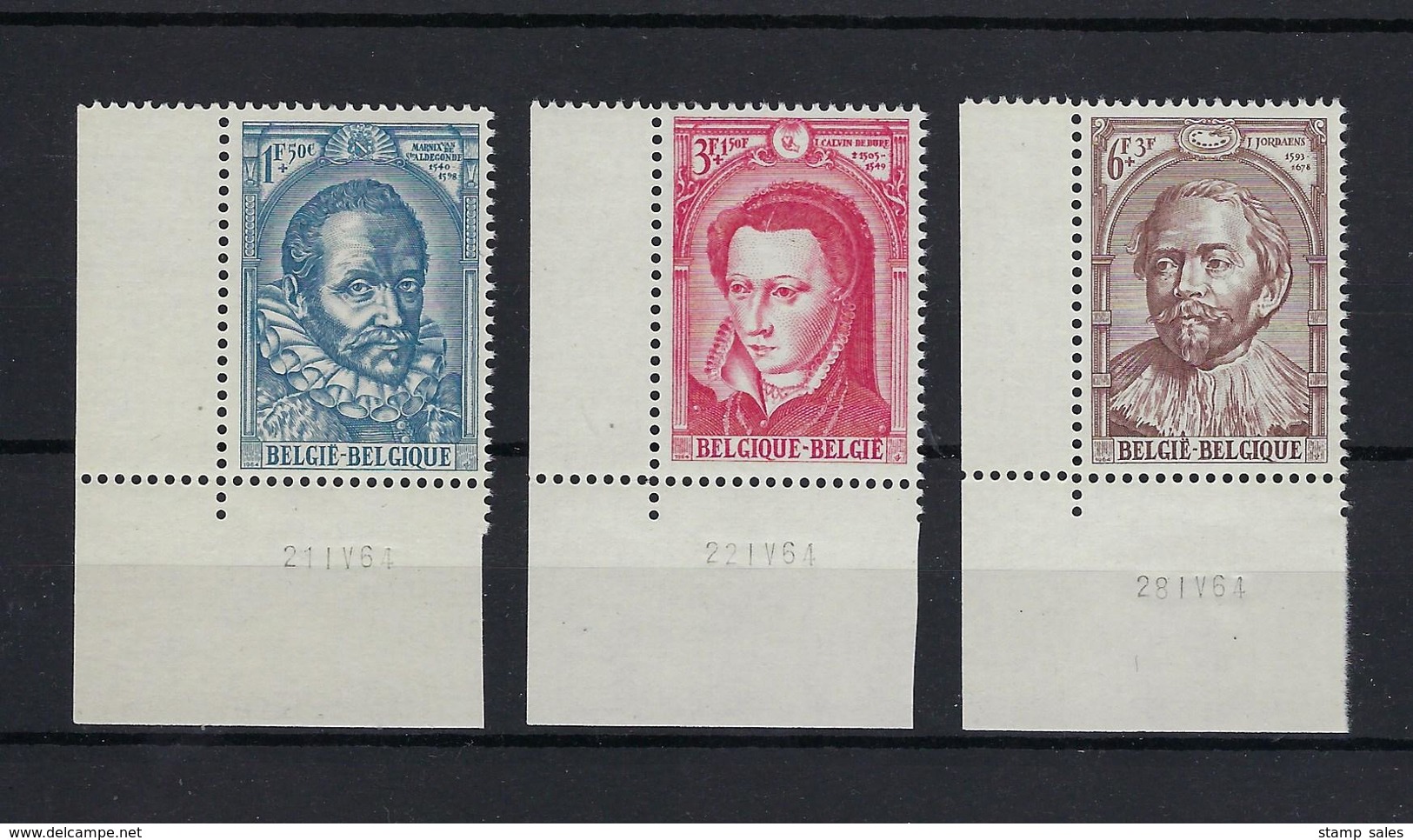 N°1287/1289 (drukdatum) MNH ** POSTFRIS ZONDER SCHARNIER SUPERBE - Dated Corners