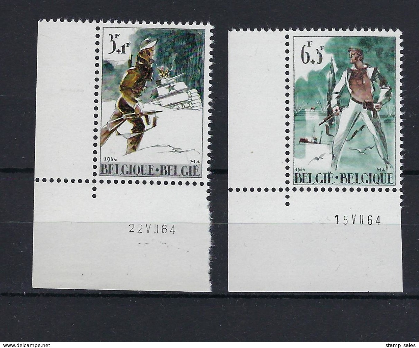 N°1296/1297 (drukdatum) MNH ** POSTFRIS ZONDER SCHARNIER SUPERBE - Dated Corners