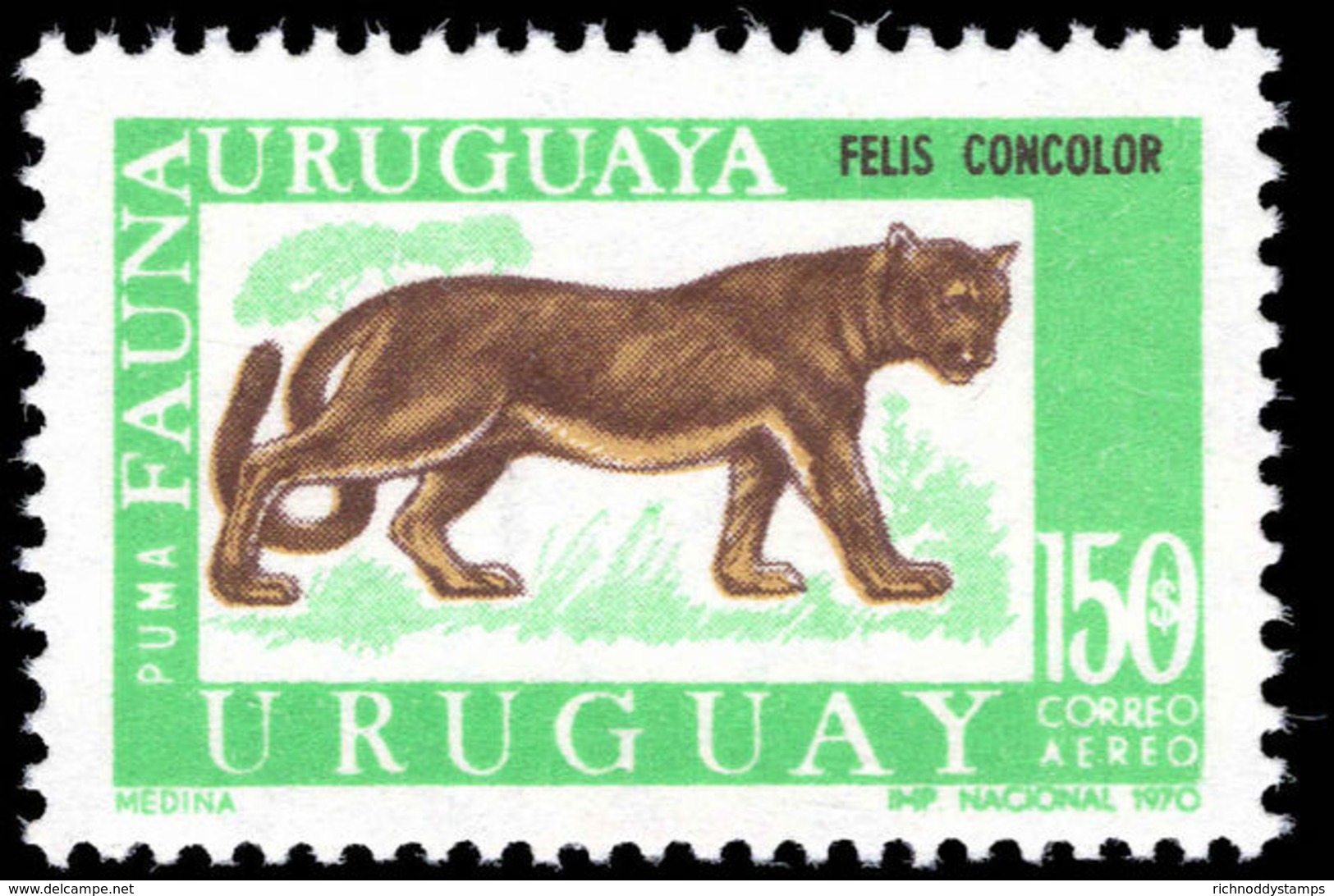 Uruguay 1970 150p Puma Unmounted Mint. - Uruguay