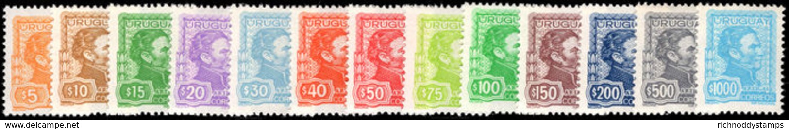 Uruguay 1972 General Jose Artigas Set Unmounted Mint. - Uruguay