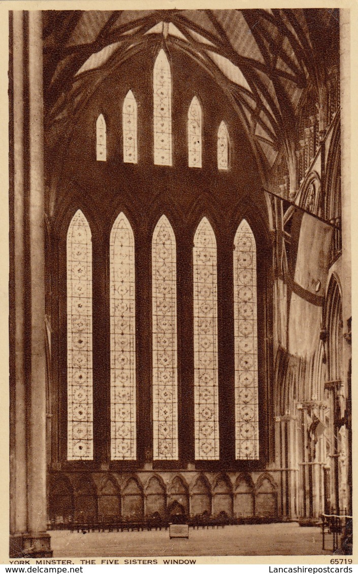 Postcard York Minster The Five Sisters Window My Ref  B13468 - York