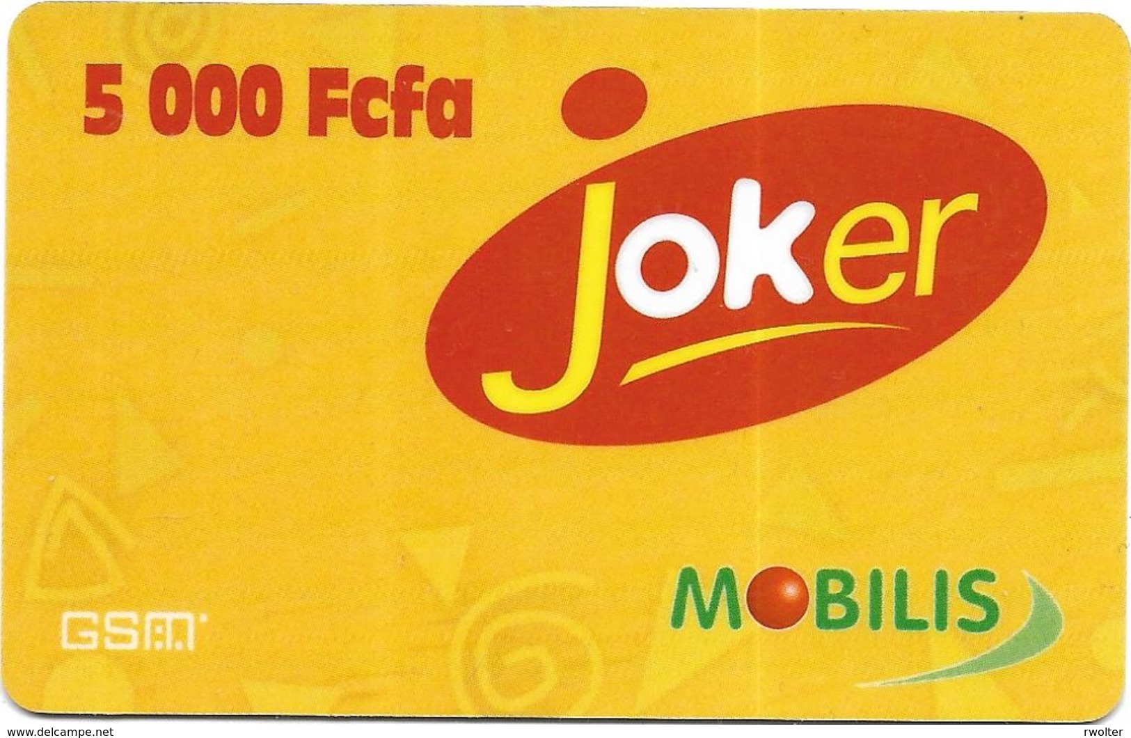 @+ Recharge Mobilis Joker Du Cameroun (5000 FCFA) - Camerún