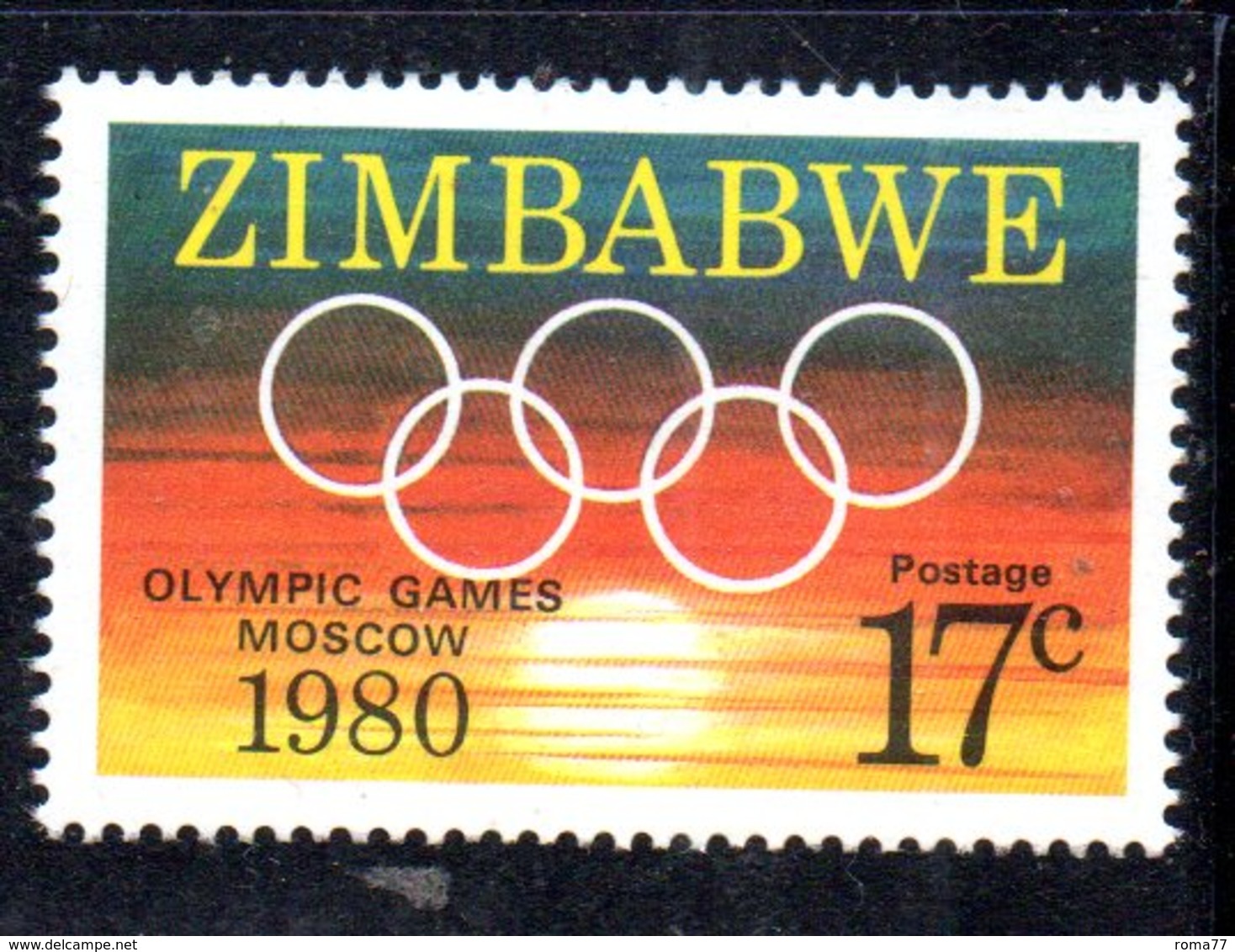 Z884A - ZIMBABWE 1980 , Olimpiadi Di Mosca Nuovo  ***  MNH  (2380A) - Zimbabwe (1980-...)