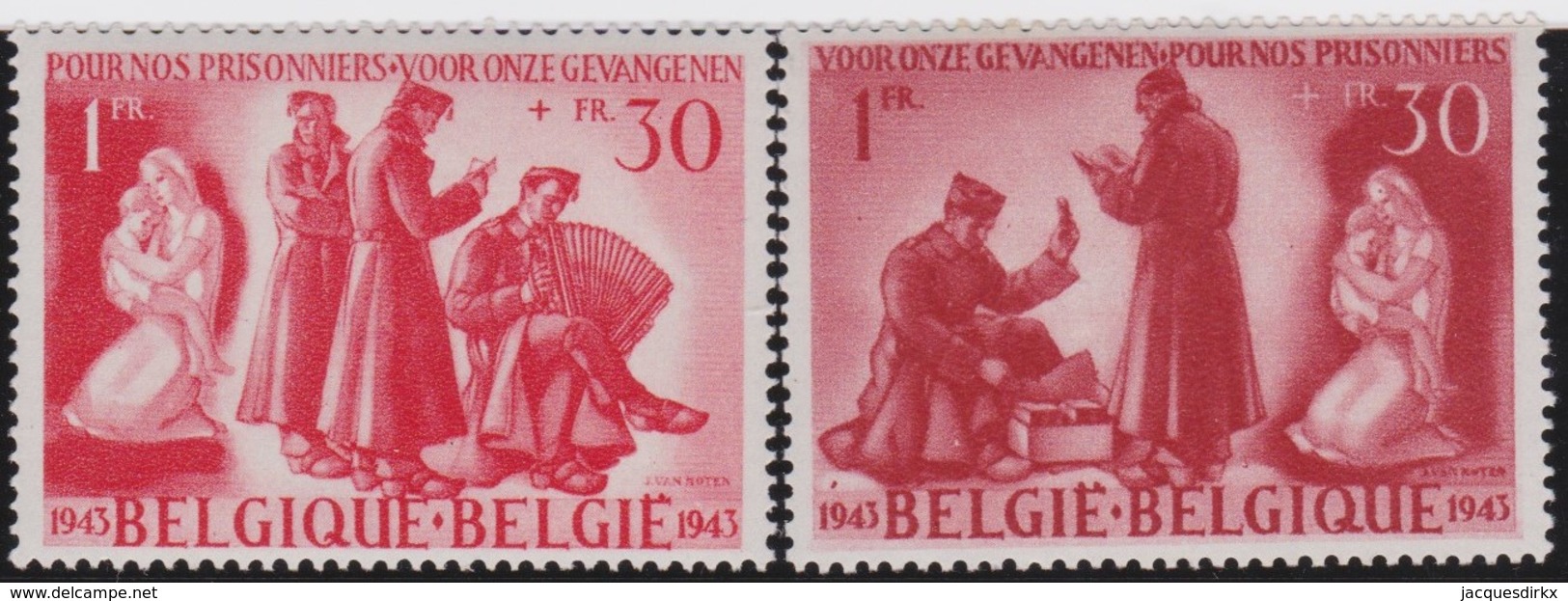 Belgie    .  OBP    .    623/624      .     **     .     Postfris   .   /   .  Neuf SANS Charniere - Nuevos