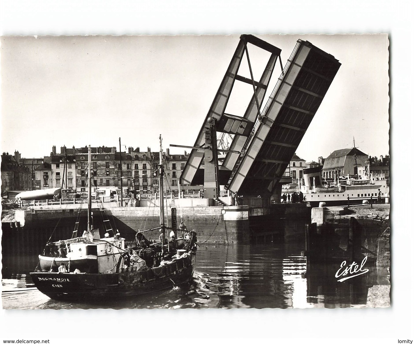 76 Dieppe Le Nouveau Pont Levé Bateau De Peche  CPSM GF Edit Estel N°5156 Photo - Dieppe