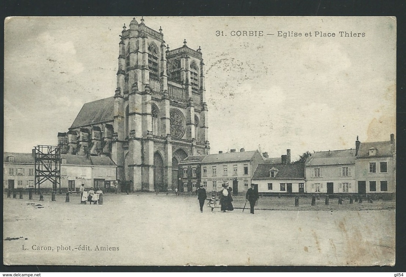 Corbie. Eglise Et Place Thiers Mbh 72 - Corbie