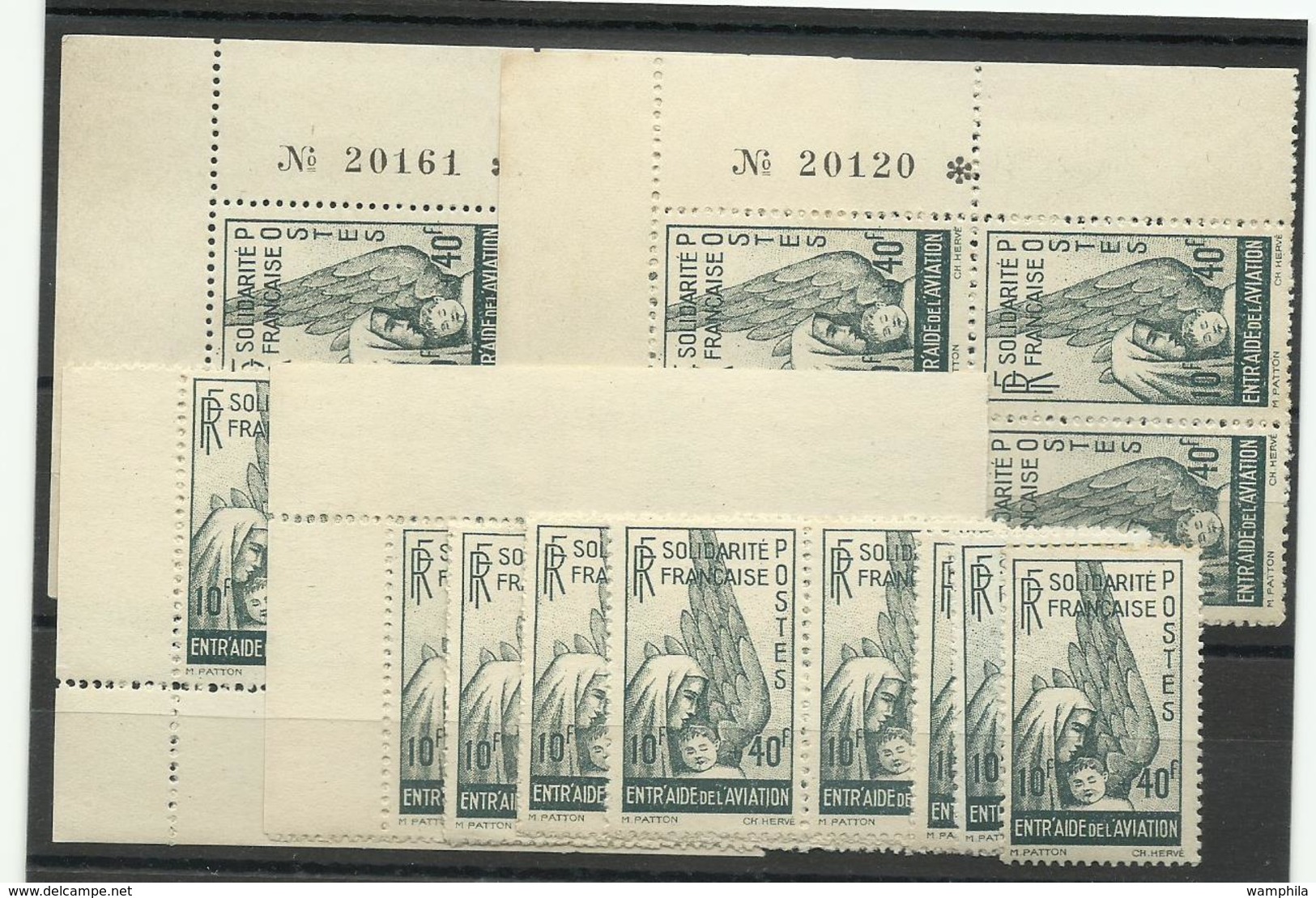 Col. Gen. 1944 PA.n° 1 Entr'aide De L'Aviation Neufs** MNH, 25 Timbres, Cote YT 200€ - Andere & Zonder Classificatie