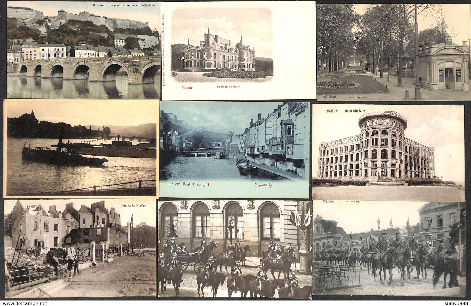 Namur - Superbe Sélection 57 Cartes (animée Peu Vue Colorisée Gare Carte Photo DTC Dr Trenkler 5# SBP  Voir Scans) - Namur