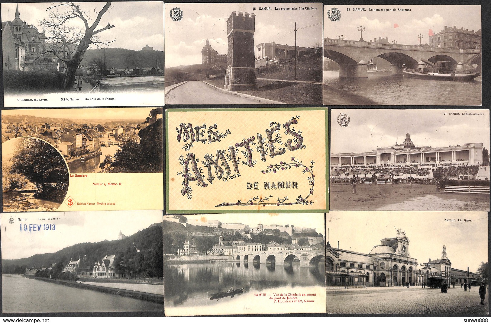 Namur - Superbe Sélection 57 Cartes (animée Peu Vue Colorisée Gare Carte Photo DTC Dr Trenkler 5# SBP  Voir Scans) - Namur