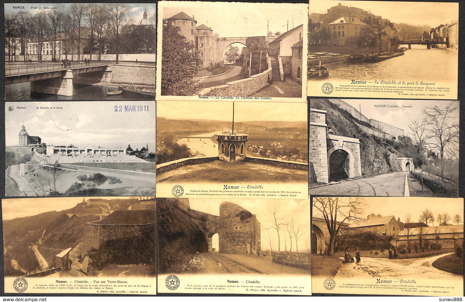 Namur - Superbe Sélection 57 Cartes (animée Peu Vue Colorisée Gare Carte Photo DTC Dr Trenkler 5# SBP  Voir Scans) - Namur