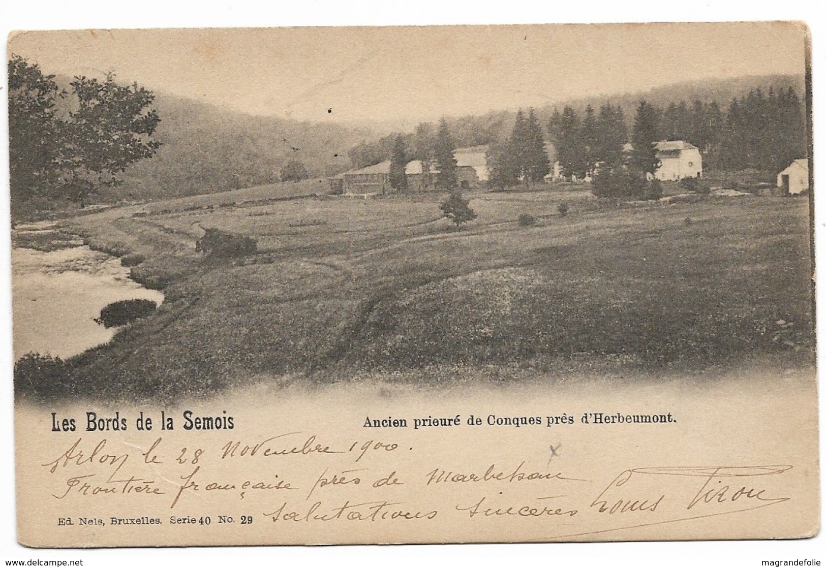 CPA PK  LES BORDS DE LA SEMOIS  ANCIEN PRIEURE DE CONQUES PRES D'HERBEUMONT - Autres & Non Classés