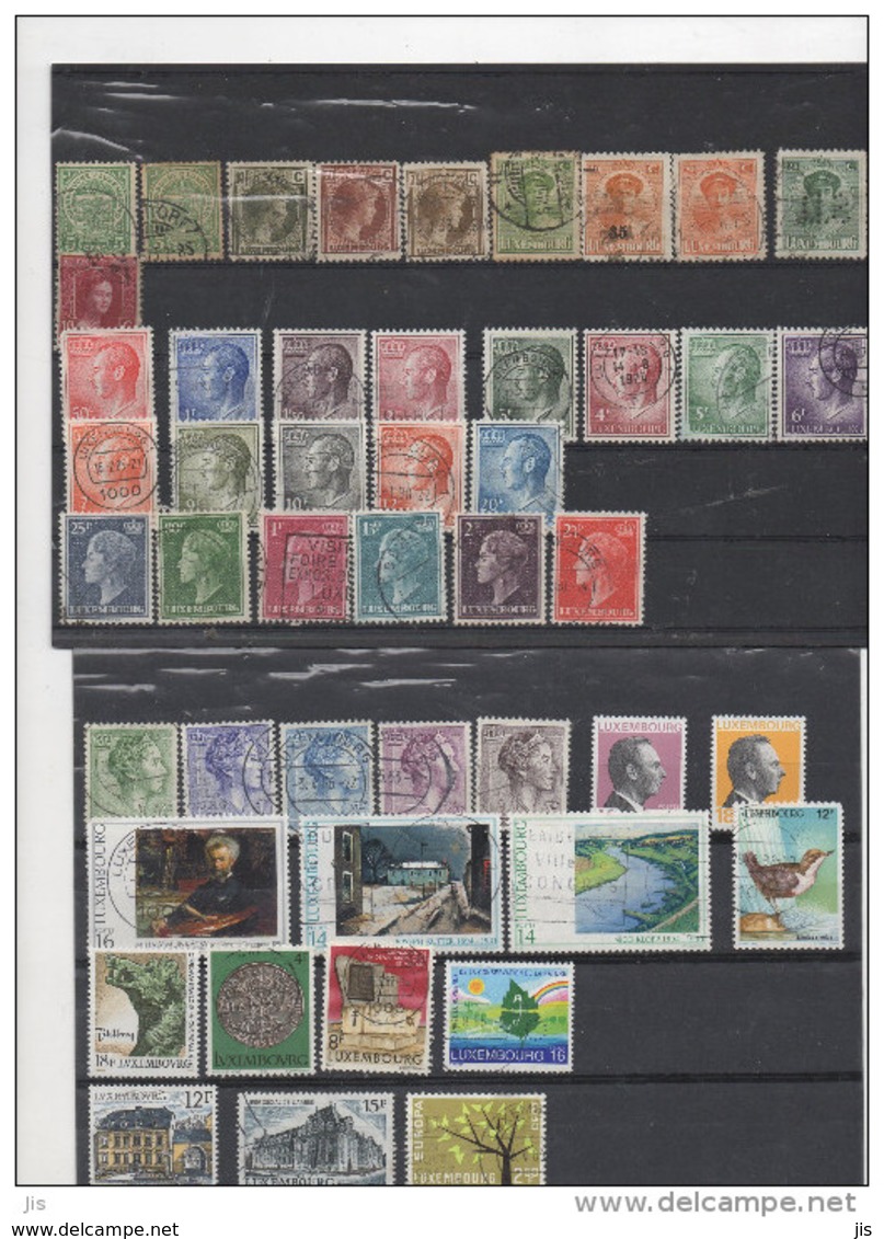 Luxembourg - Lot De Timbres Oblitérés - Collections