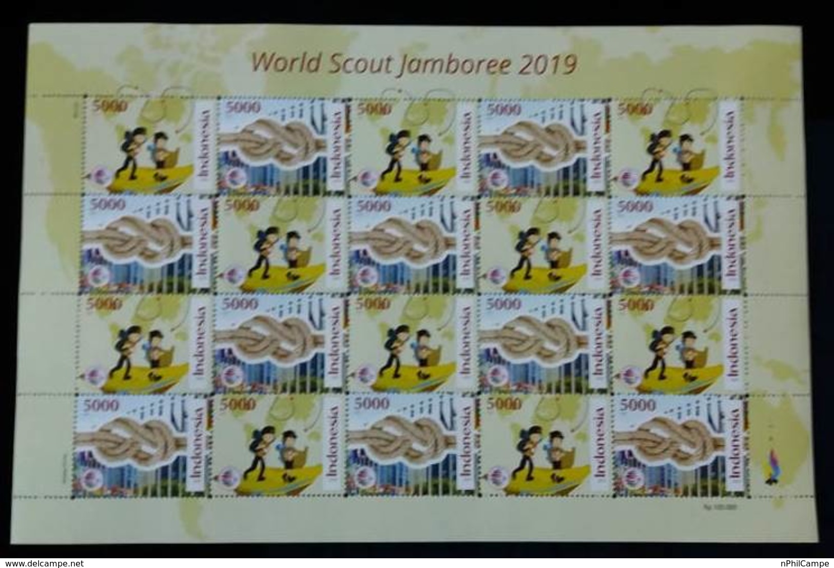 Indonesia Will Appear 22.07.2019, Stamp Full Sheet, 24th World Scout Jamboree-Scout Mondial North Amerika 2019 MNH - Indonesien