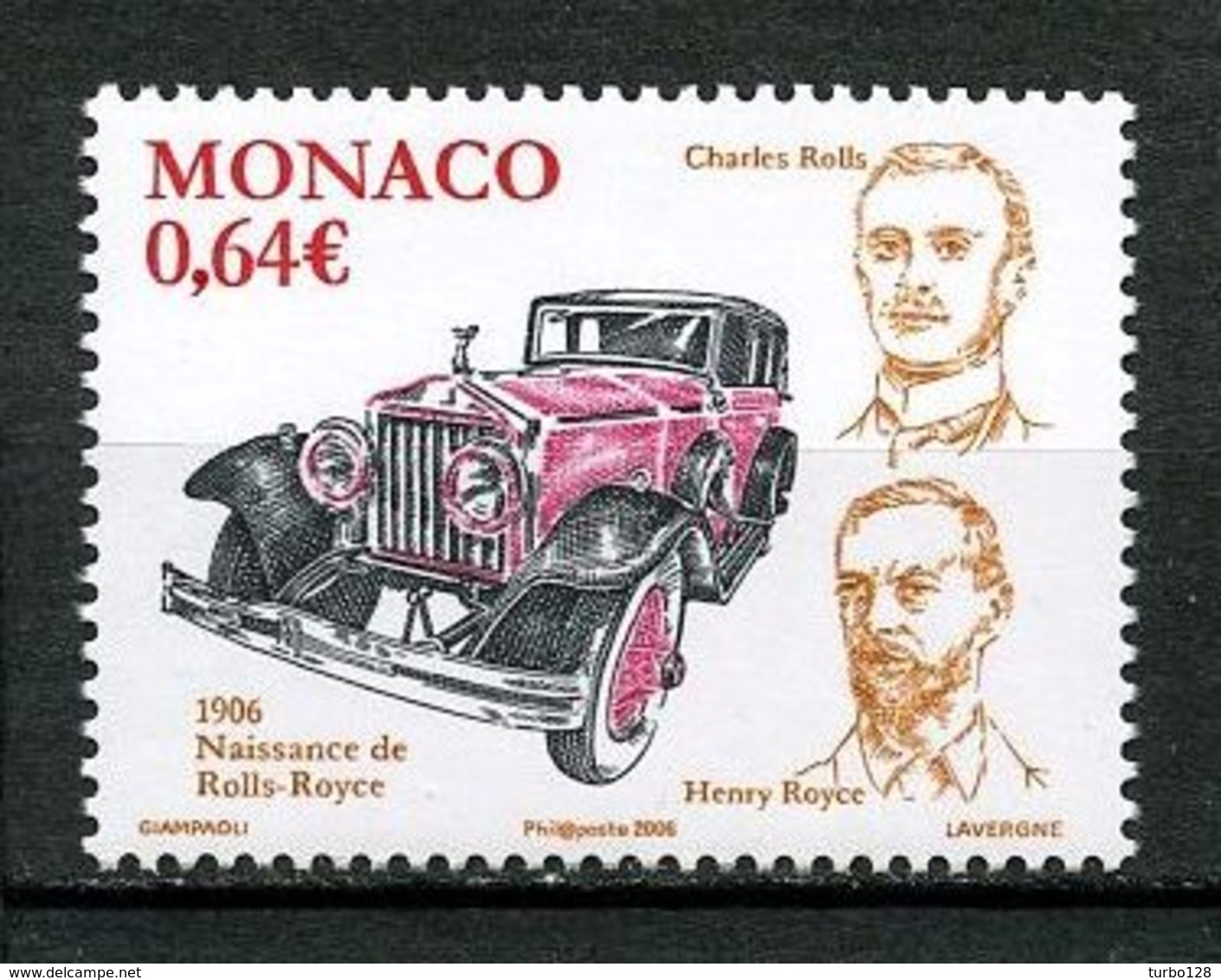 MONACO 2006  N° 2556 ** Neuf MNH Superbe Automobile Voiture Rolls Royce Transports - Neufs