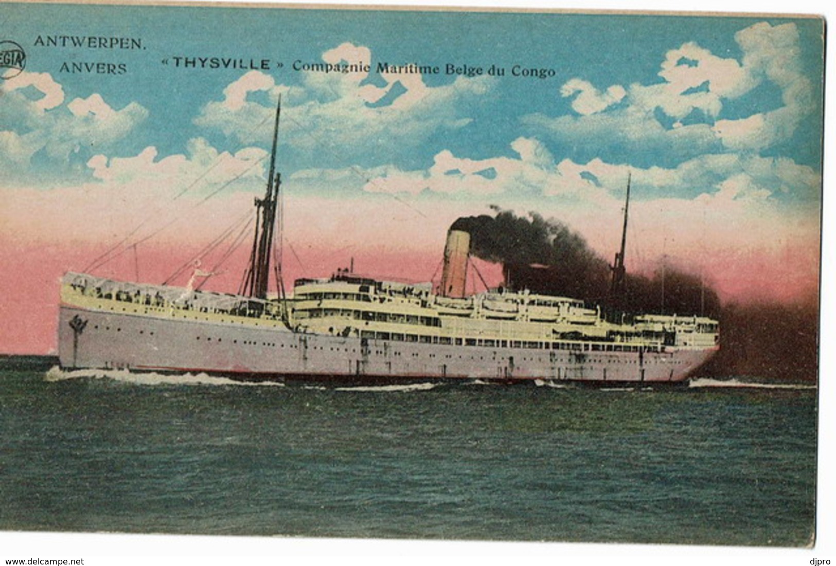 SS  Thysville  Compagnie Maritime Belge Du Congo - Steamers