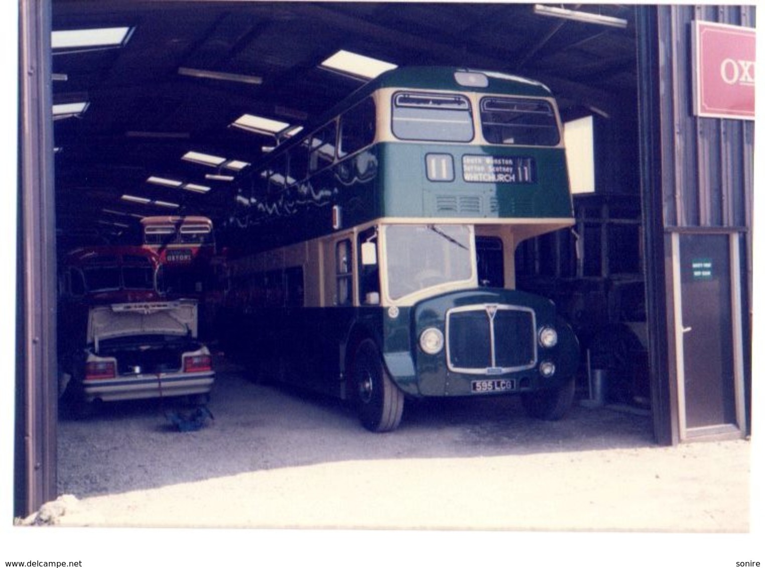 35mm ORIGINAL PHOTO BUS WITHCHURCH SHROPSHIRE STATION GARAGE? - F034 - Other & Unclassified