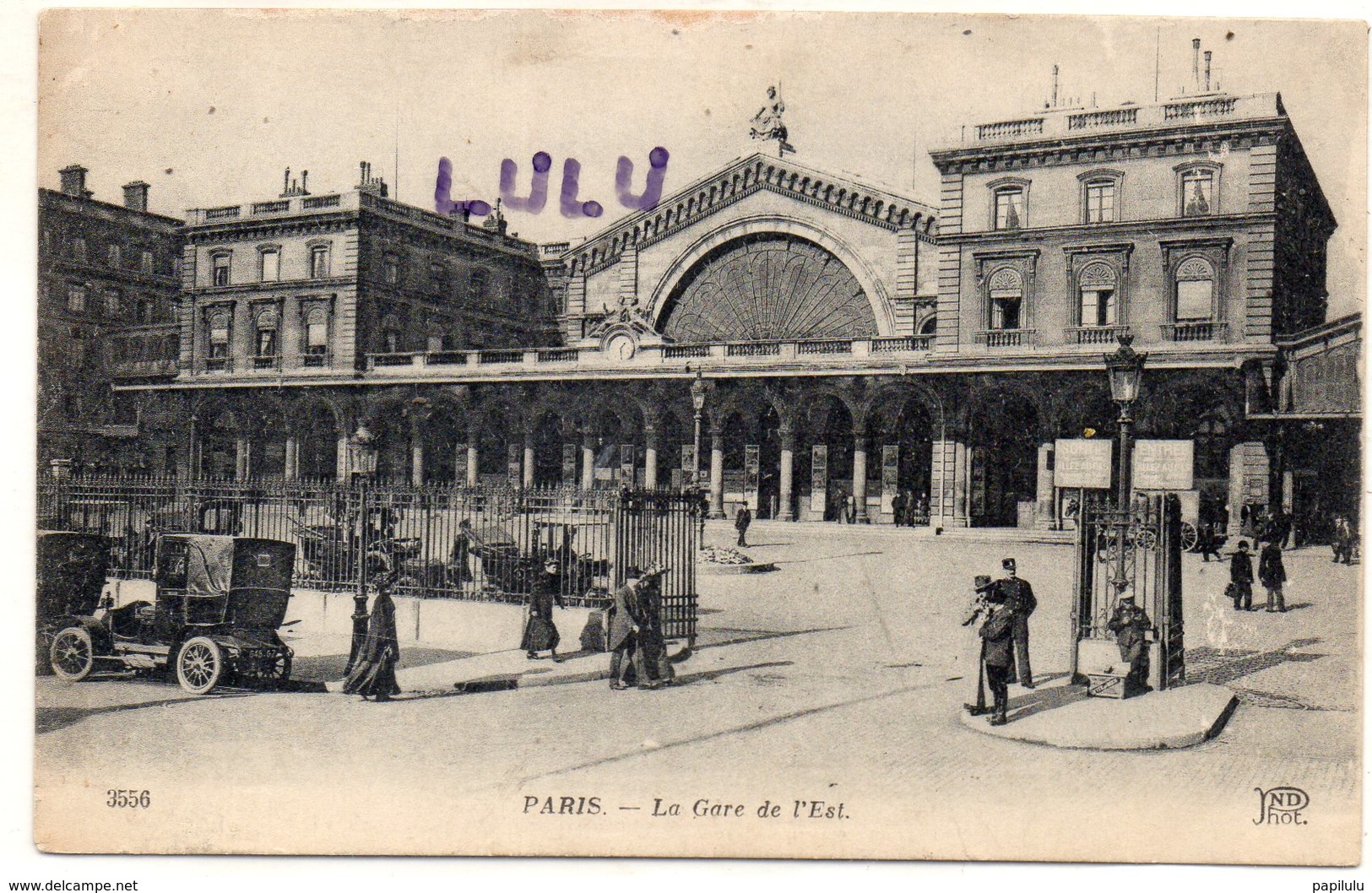 DEPT 75 : Paris 10 : édit. N D N° 3556 : La Gare De L Est - Arrondissement: 10