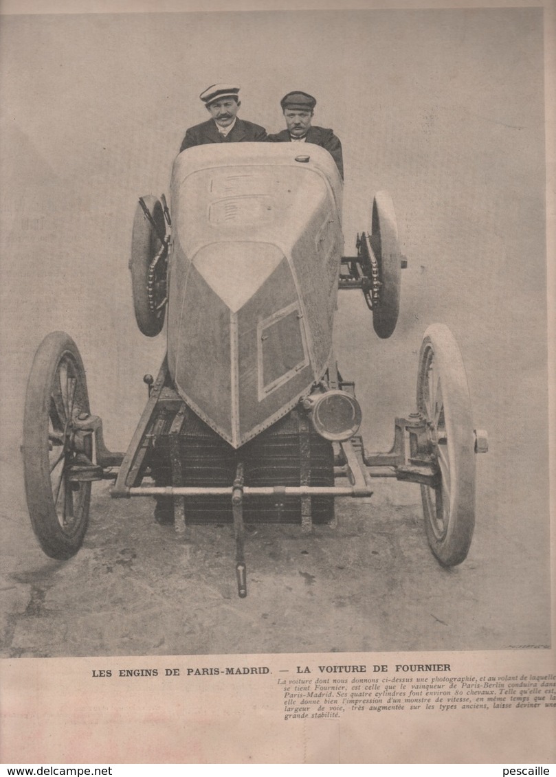 LA VIE AU GRAND AIR 09 05 1903 - PARIS MADRID AUTOMOBILE - CHAMPIONNAT DU MONDE LUTTE CASINO DE PARIS - ORMONDE - BOXE - 1900 - 1949