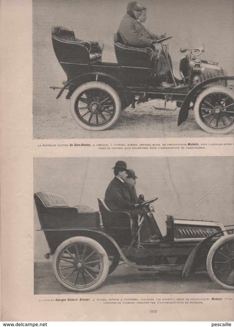 LA VIE AU GRAND AIR 09 05 1903 - PARIS MADRID AUTOMOBILE - CHAMPIONNAT DU MONDE LUTTE CASINO DE PARIS - ORMONDE - BOXE