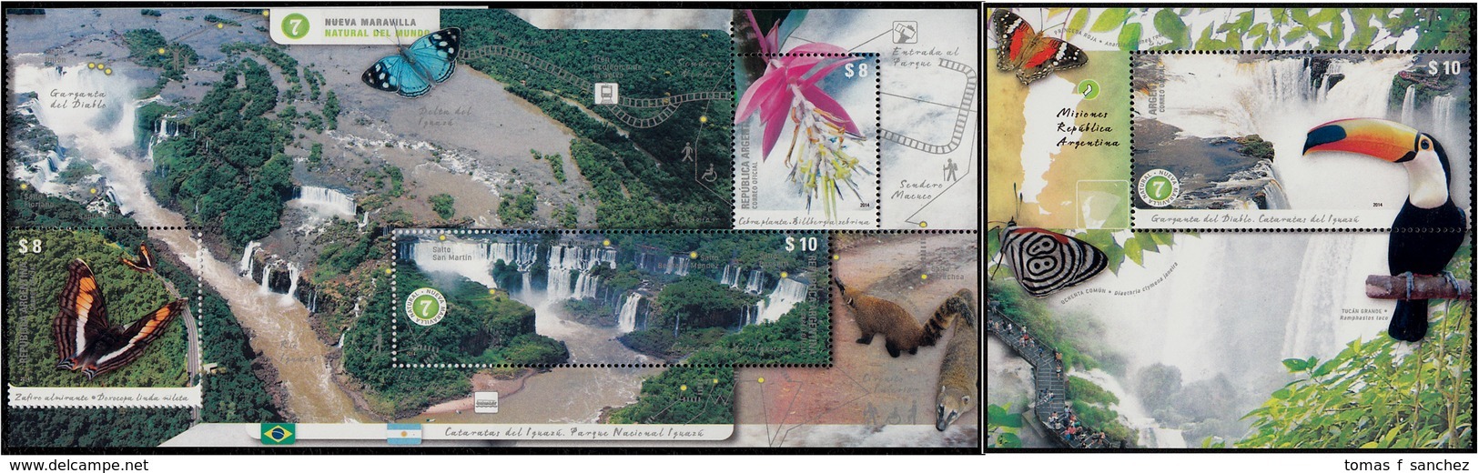 Argentina - 2014 - Mini Feuille - Cataratas Del Iguazú. - Ungebraucht