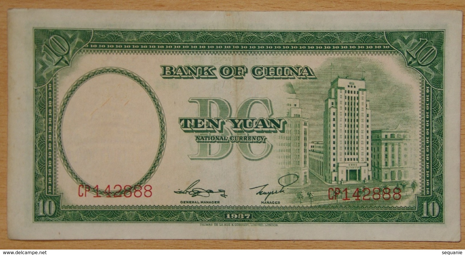 Chine 10 Yüan 1937 - Chine