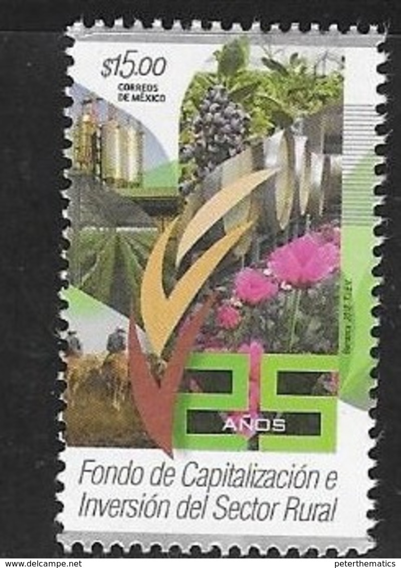 MEXICO, 2018, MNH, RURAL CAPITALIZATION AND INVESTMENT FUND, AGRICULTURE, 1v - Agriculture