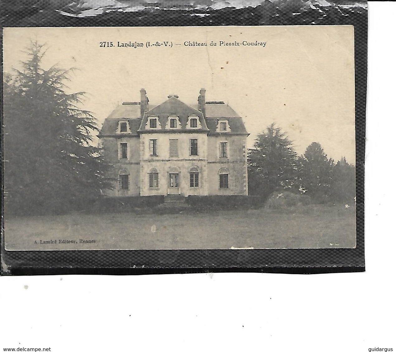 35-LANDUJAN-(Montauban)-Une Vue Du Chateaudu *PLESSIX-COUDRAY- - Other & Unclassified