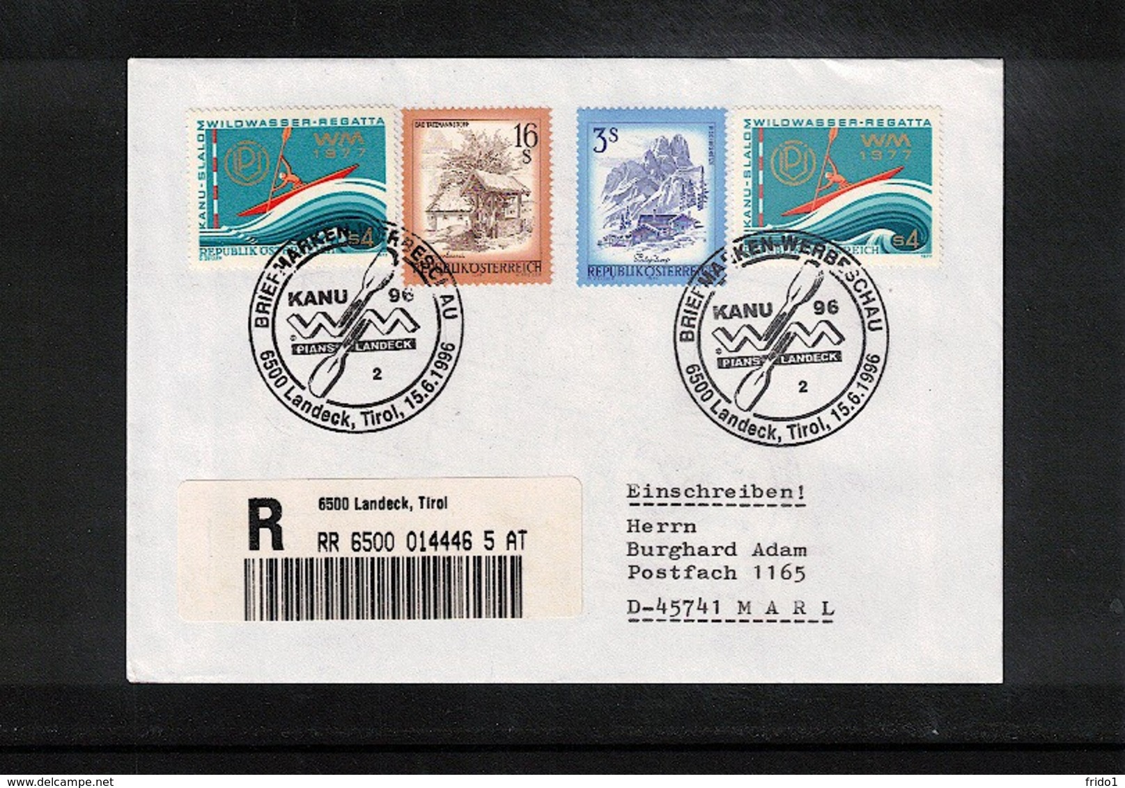 Austria / Oesterreich 1996 Canoe World Championship Interesting Cover - Kanu