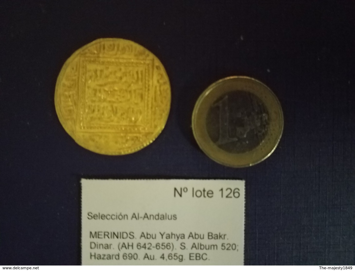 Merinids. Abu Yahya Abu Bakr. Dinar. (ah 642-656). Or - Goud - Gold - - Islamitisch