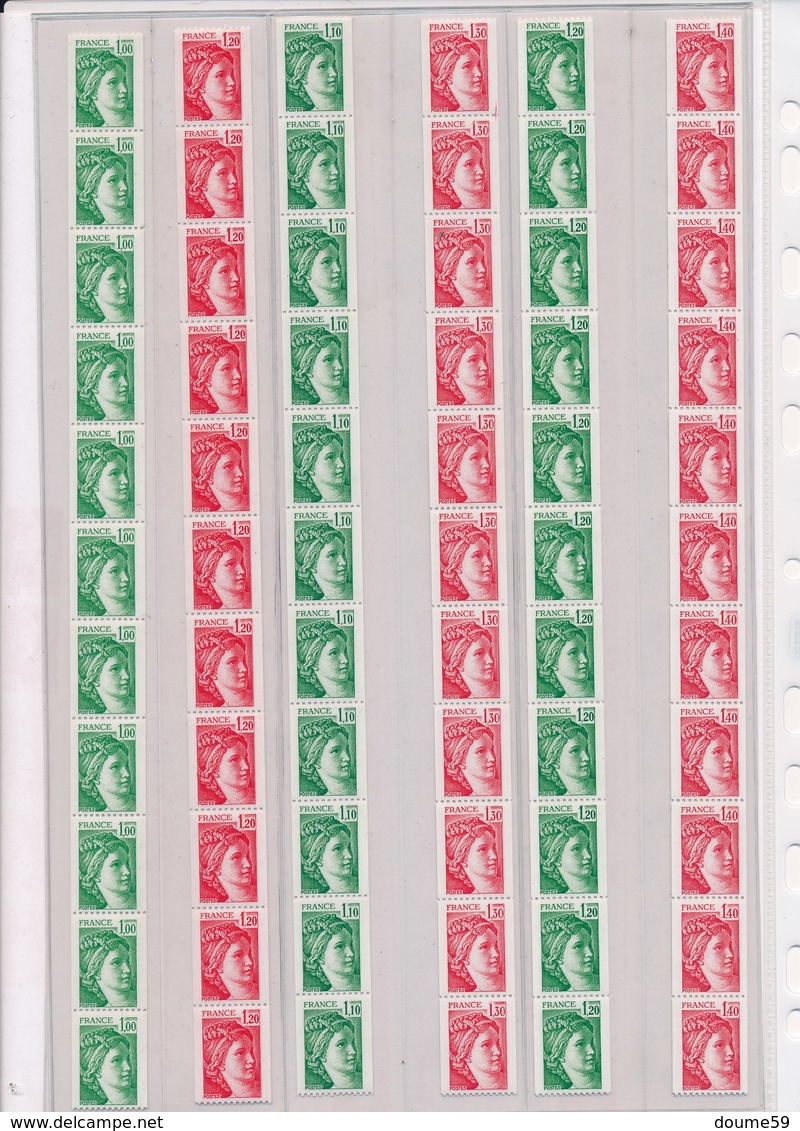 CX-133: FRANCE:  Lot  Faciale "ROULETTES" Pour 42.76 Euros - Coil Stamps