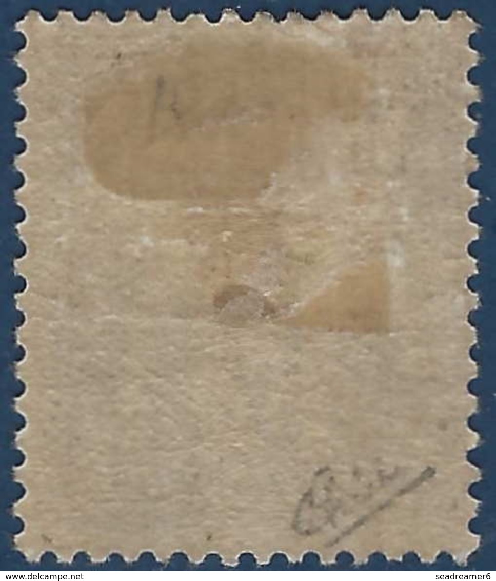 France Colonies Chine Française N°16a* Surcharge Carmin TTB & RR Signé Calves - Unused Stamps