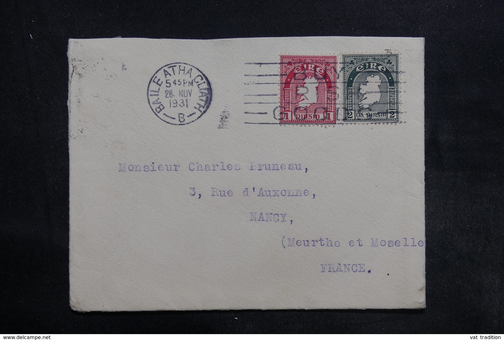 IRLANDE - Enveloppe De Baile Atha Cliath Pour La France En 1931 - L 35792 - Briefe U. Dokumente