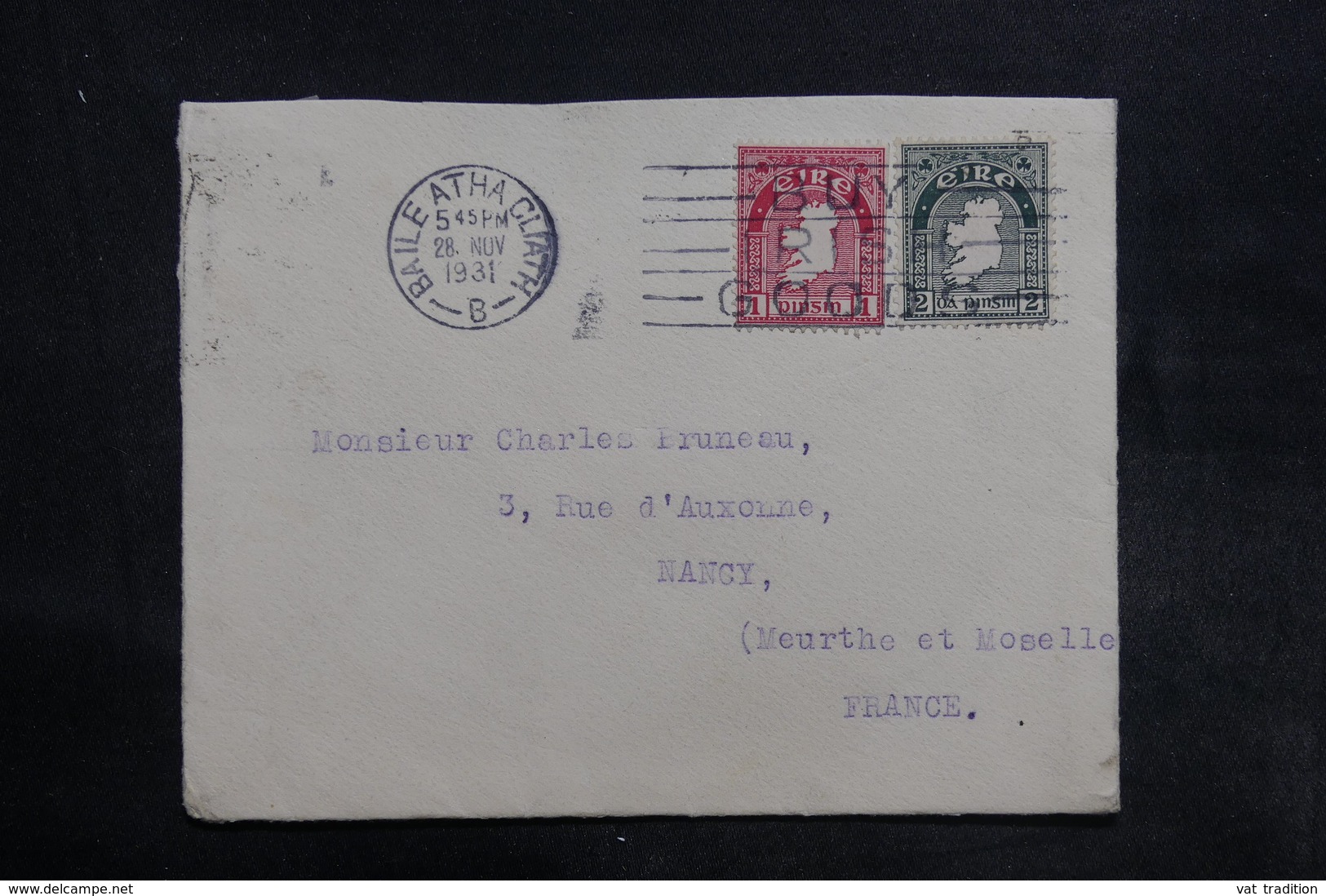 IRLANDE - Enveloppe De Baile Atha Cliath Pour La France En 1931 - L 35792 - Covers & Documents