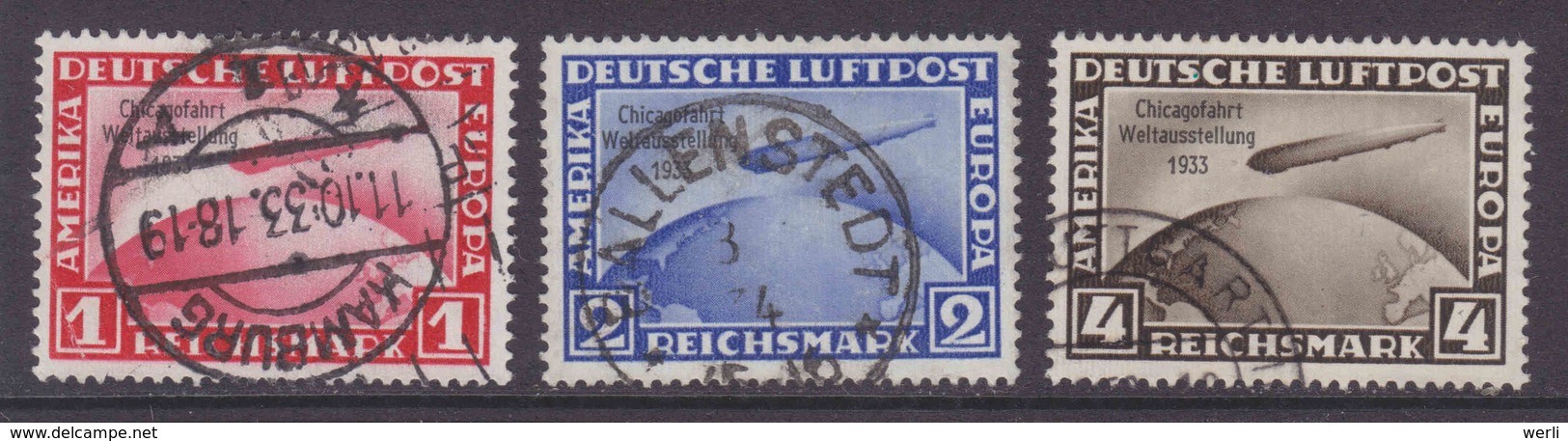 DR MiNr. 496-498 Gest. - Gebraucht