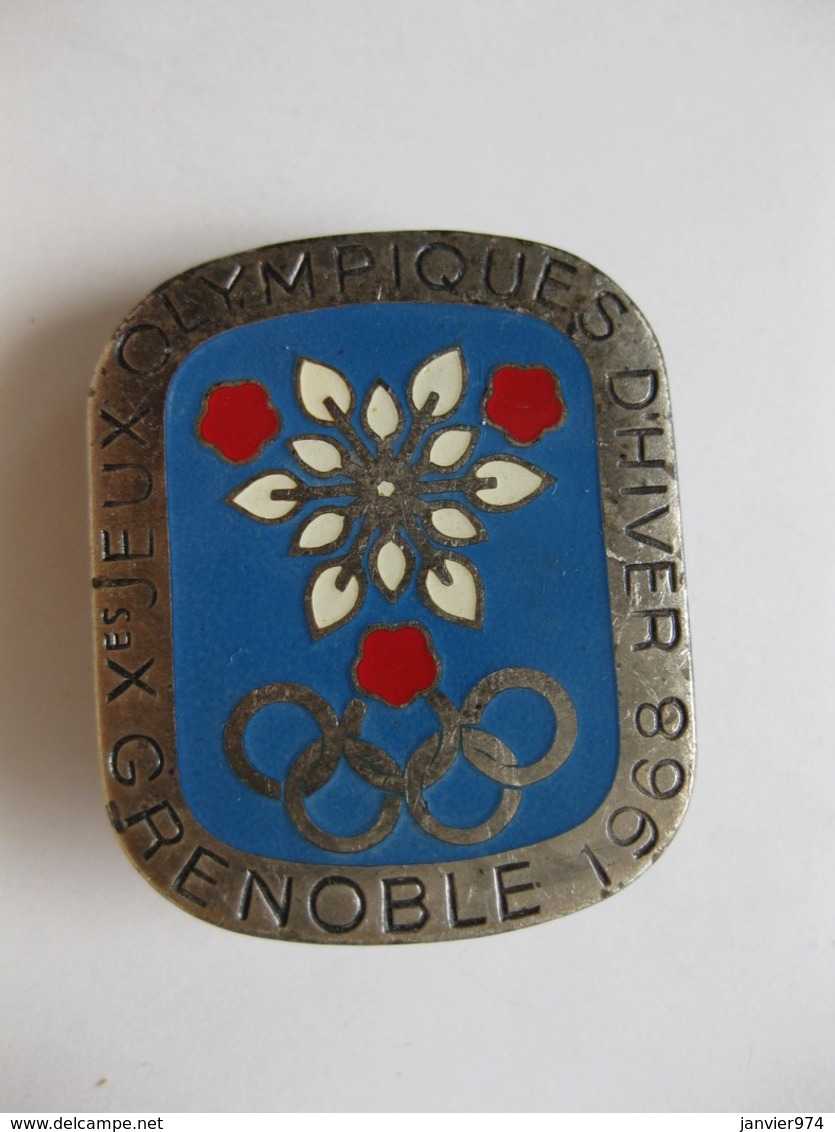 Insigne Jeux Olympique Hiver 1968 Grenoble Par Arthus Bertrand - Autres & Non Classés