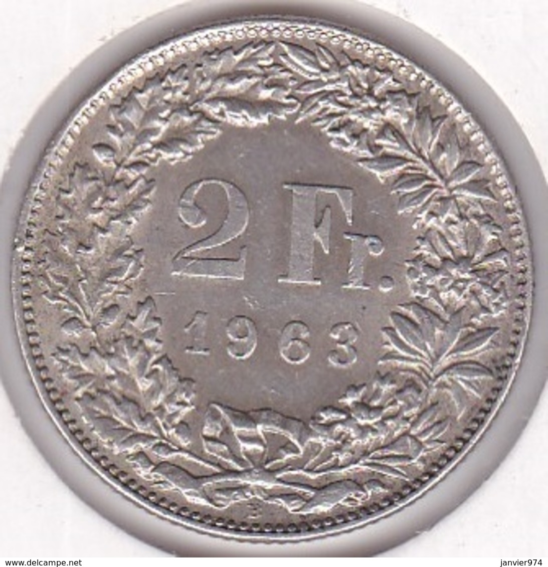 Suisse. 2 Francs 1963 B. En Argent - Autres & Non Classés