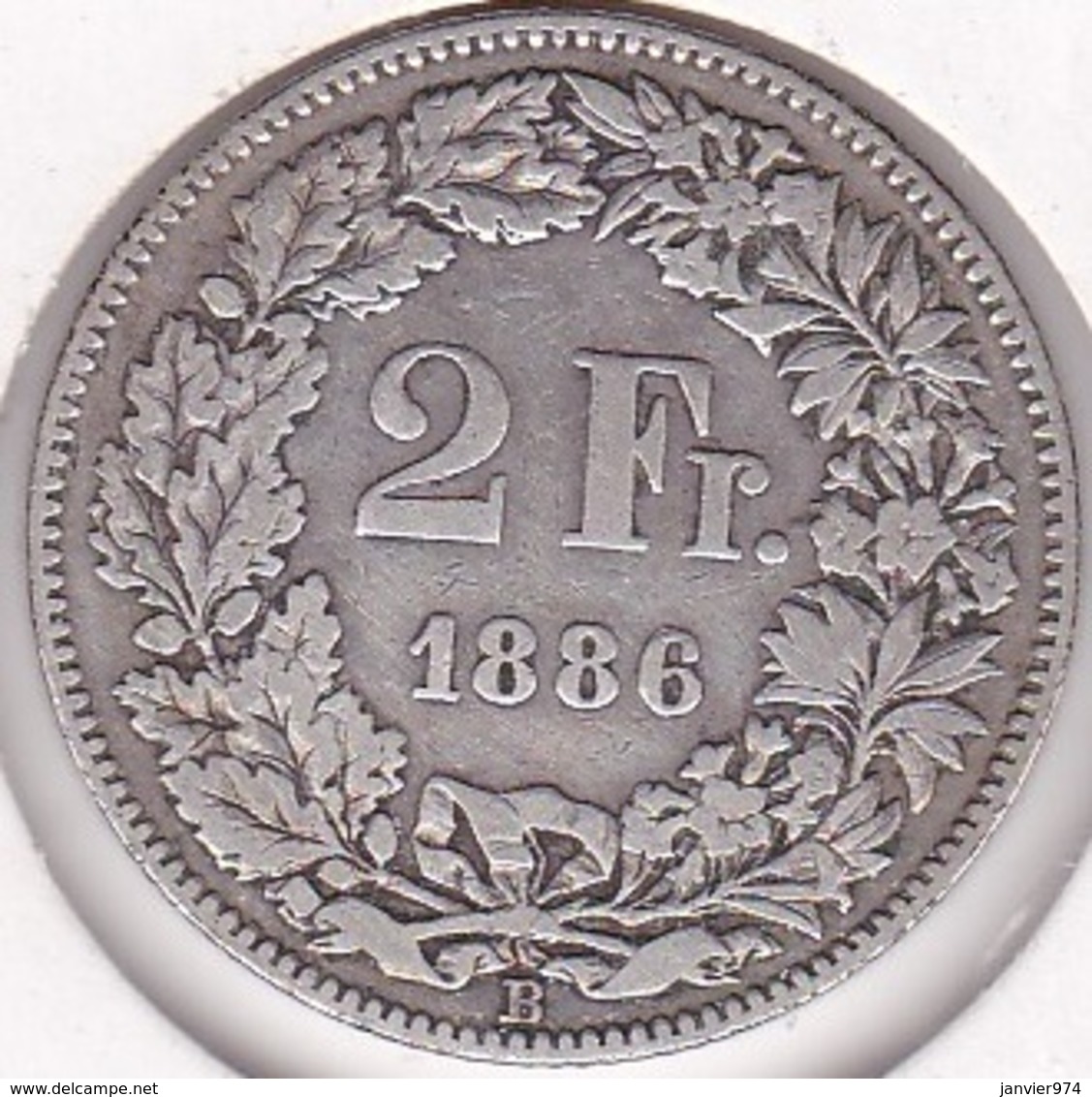 Suisse. 2 Francs 1886 B. En Argent - Autres & Non Classés