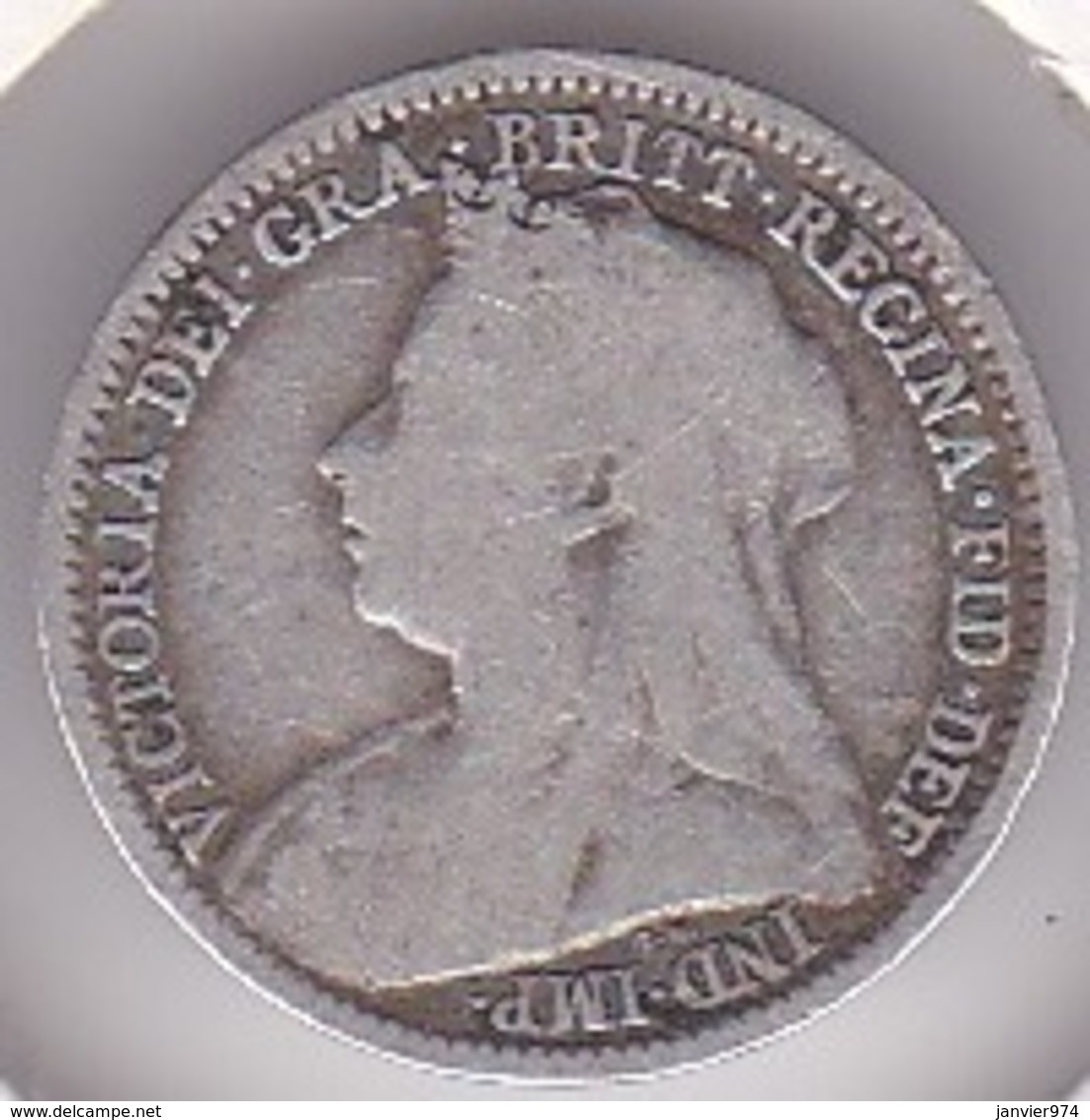 Grande Bretagne. 3 Pence 1897 Victoria, En Argent. KM# 777 - F. 3 Pence
