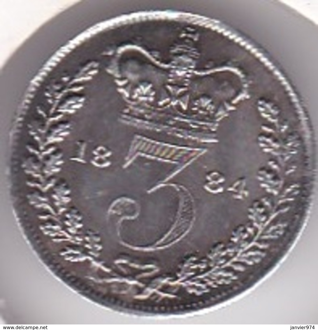 Grande Bretagne. 3 Pence 1884 Victoria, En Argent. KM# 730 . SUP/XF - F. 3 Pence